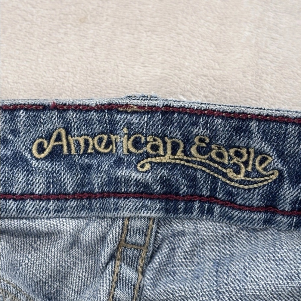 American Eagle Outfitters Classic Blue Wide Leg Jeans - Picture 4 of 9